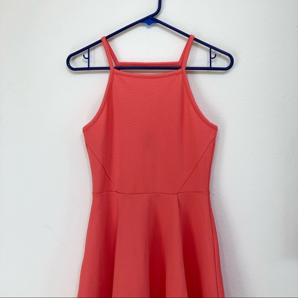 H&M Coral Skater Dress